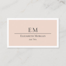 ミニマモダンリスト赤面ピンクグレーシンプル 名刺