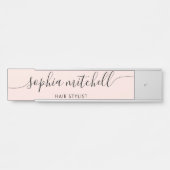 ミニマモダンリスト赤面ピンクドアサイン サインプレート (正面)