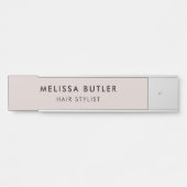 ミニマモダンリスト赤面ベージュドアサイン サインプレート (正面)