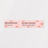 ミニマモダンリスト赤面地震サンゴバラリップグロス ラベル (デザイン1)