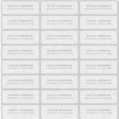 ミニマモダンリスト透明差出人住所ラベル シール (正面)