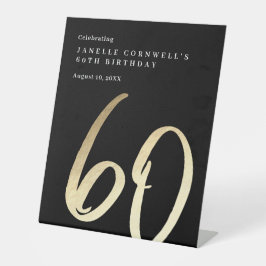 ミニマモダンリスト金ゴールドタイプ60誕生日 台座サイン