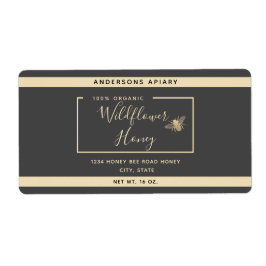 ミニマモダンリスト金ゴールド蜂蜜のハニージャールClasi ラベル