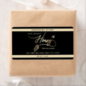 ミニマモダンリスト金ゴールド蜂蜜の枝の瓶 ラベル (インサイチュ)