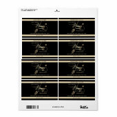 ミニマモダンリスト金ゴールド蜂蜜の枝の瓶 ラベル (フルシート)