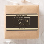 ミニマモダンリスト金ゴールド蜂蜜瓶 ラベル (インサイチュ)