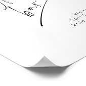 ミニマモダンリスト開バー結婚ズ ポスター (角)