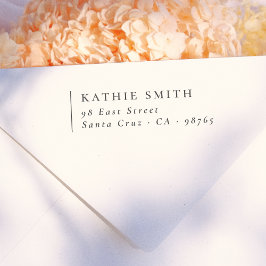 ミニマモダンリスト離れアレイン差出人住所 ラバースタンプ