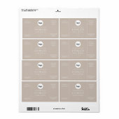 ミニマモダンリスト顔血清ラベル ラベル (フルシート)