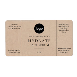 ミニマモダンリスト顔血清ラベル ラベル