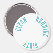 ミニマモダンリスト食洗機クリーン走ダーティ マグネット (正面/裏面)