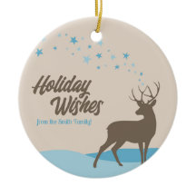 ミニマモダンリスト鹿ホリデーオーナメントノンフォト