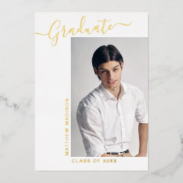 ミニマモダンリスト1フォトグラッド発表 箔招待状