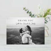 ミニマモダンリスト1写真ありがとう サンキューカード (スタンド正面)