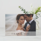 ミニマモダンリスト1写真ありがとう サンキューカード (スタンド正面)