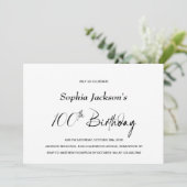 ミニマモダンリスト100th誕生日パーティー 招待状 (スタンド正面)