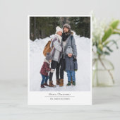 ミニマモダンリスト2フォトメリークリスマス シーズンカード (スタンド正面)