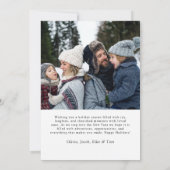 ミニマモダンリスト2フォトメリークリスマス シーズンカード (裏面)