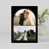 ミニマモダンリスト2写真ありがとうホイルホリデイC 箔シーズンカード (立ち正面)