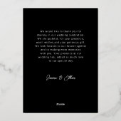 ミニマモダンリスト2写真ありがとうホイルホリデイC 箔シーズンカード (裏面)