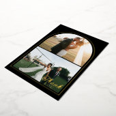 ミニマモダンリスト2写真ありがとうホイルホリデイC 箔シーズンカード (回転した状態)