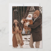 ミニマモダンリスト2写真新年おめでとう シーズンカード (裏面)