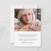 ミニマモダンリスト2写真葬儀悔やみや弔慰 サンキューカード (裏面)