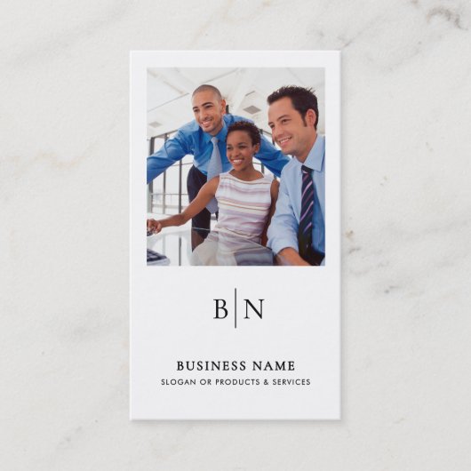 ミニマモダンリスト2写真QRコードおよびソーシャルメディア 名刺 (正面)