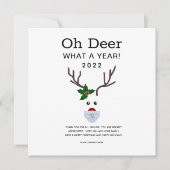 ミニマモダンリスト2022企業のロゴクリスマス シーズンカード (正面)