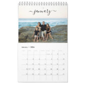 ミニマモダンリスト2023カスタム家族写真 カレンダー (1月 2026)