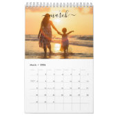 ミニマモダンリスト2023カスタム家族写真 カレンダー (3月 2026)