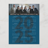 ミニマモダンリスト2023カレンダー新年フォトホール シーズンポストカード (正面)