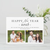 ミニマモダンリスト2023年新年おめでとう2写真 シーズンカード (スタンド正面)