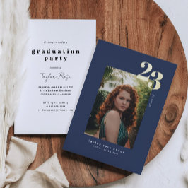 ミニマモダンリスト2023 |写真の卒業 箔招待状