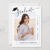 ミニマモダンリスト2 PHOTO卒業パーティー 招待状 (正面)