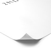 ミニマモダンリスト2nd誕生日ウェルカムサイン ポスター (角)