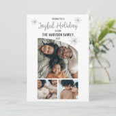 ミニマモダンリスト3写真うれしそうなホリデーシーズン シーズンカード (スタンド正面)