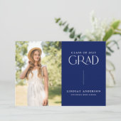 ミニマモダンリスト3写真卒業パーティー 招待状 (スタンド正面)