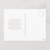 ミニマモダンリスト3縦写真ホリデーカード シーズンポストカード (裏面)