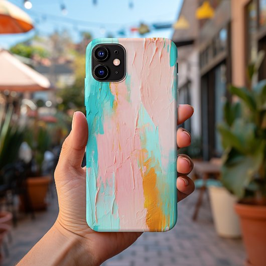 ミニマモダンリスト3D油絵を描パステルNo. 1050 Case-Mate iPhoneケース