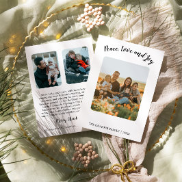 ミニマモダンリスト3Photo Peace Love Joyニュースレター シーズンカード