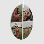 ミニマモダンリスト4フォトコラージュ オーナメント (正面)