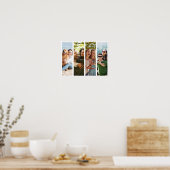 ミニマモダンリスト4フォトコラージュ ポスター (キッチン)