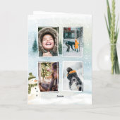 ミニマモダンリスト4フォトファミリー名 箔シーズンカード (裏面)