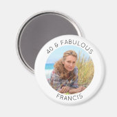 ミニマモダンリスト40と素晴らしい写真 マグネット (正面/裏面)