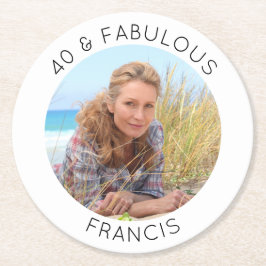 ミニマモダンリスト40と素晴らしい写真 ラウンドペーパーコースター