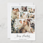 ミニマモダンリスト6フォトコラージホリデーカード シーズンカード (正面)