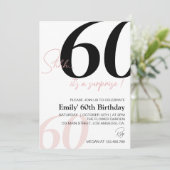 ミニマモダンリスト60誕生日 招待状 (スタンド正面)
