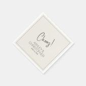 ミニマモダンリスト・アラバスタ結婚ー スタンダードカクテルナプキン (角)