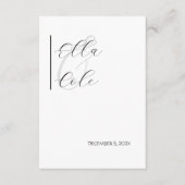 ミニマモダンリスト エンクロージャーカード (正面)